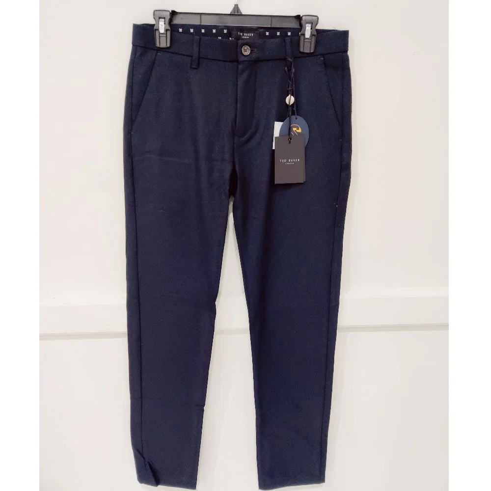 NWT Ted Baker Men's Executive Check Trouser Pants Blue Size 40W 34L $259 N145 - Picture 1 of 3
